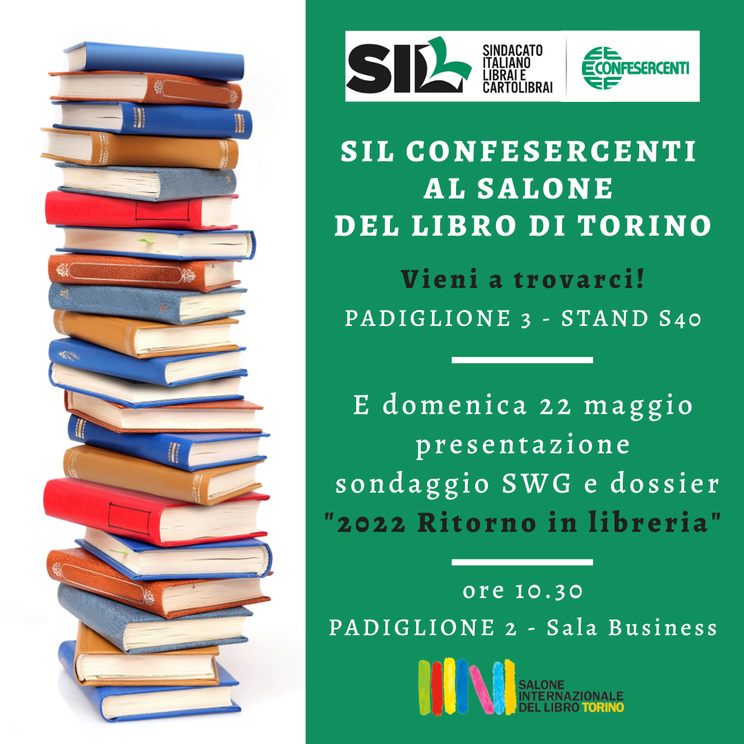 Salone Libro: SIL Confesercenti presenta il dossier “2022 ritorno in libreria”