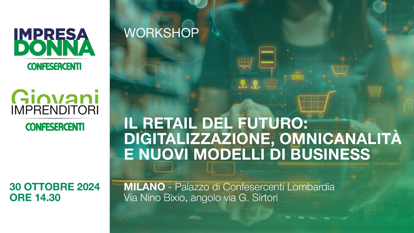 Impresa Donna e Giovani Imprenditori Confesercenti, Workshop “Il Retail del futuro: digitalizzazione, omnicanalità e nuovi modelli di business”